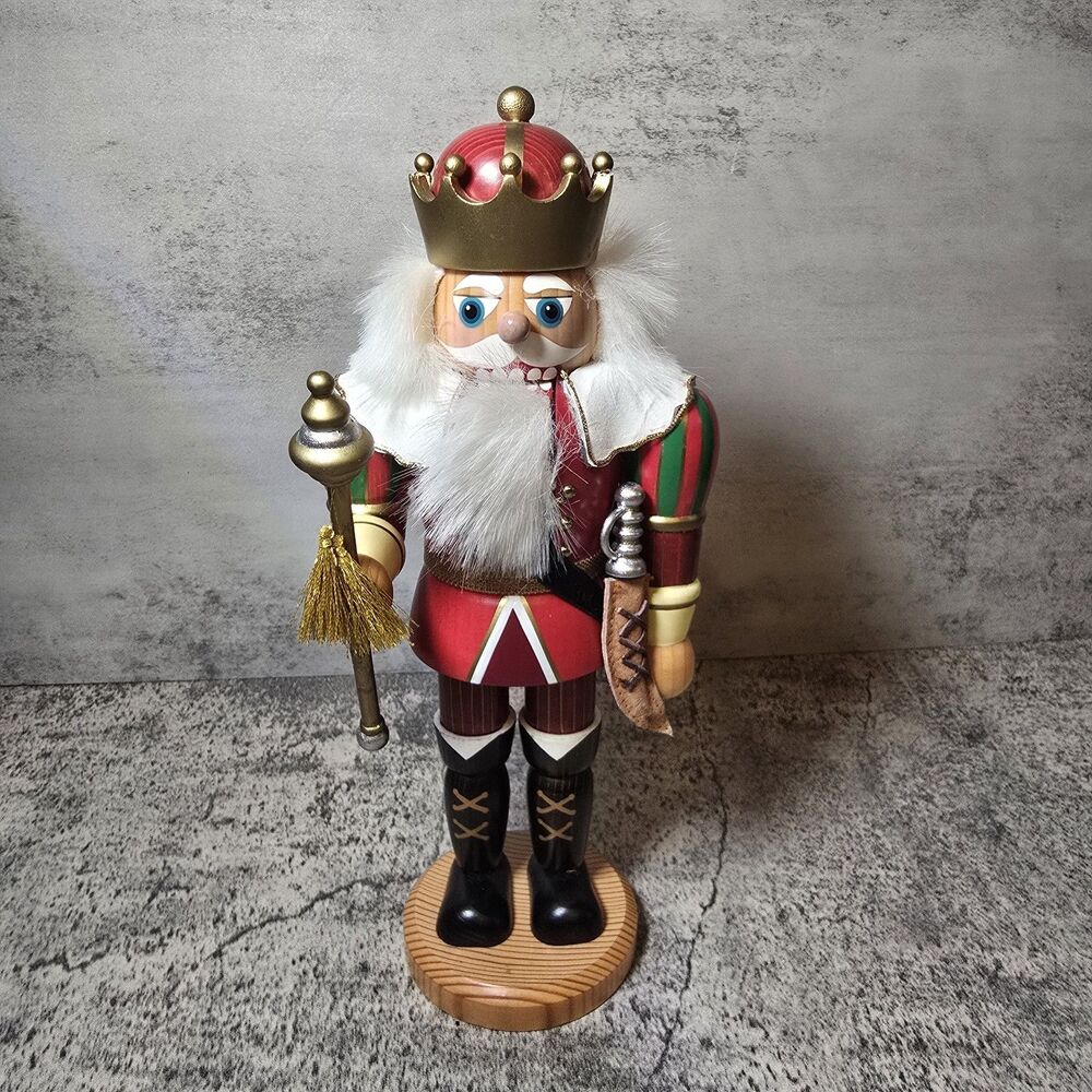 Wooden Christmas Holiday Nutcracker 8 In. Tall "Christmas in Salzburg"